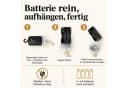 INtrenDU LED-Leuchte Makramee-Seil Glaskugel Fernbedienung Timer Bild 1