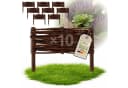Floranica Weidenzaun Beeteinfassung Beetbegrenzung aus Weide Steckzaun Braun Bild 2