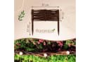 Floranica Weidenzaun Beeteinfassung Beetbegrenzung aus Weide Steckzaun Braun Bild 3
