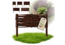 Floranica Weidenzaun Beeteinfassung Beetbegrenzung aus Weide Steckzaun Braun Bild 2
