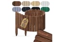 Floranica Flexible Rasenkante Rollborder Beeteinfassung Holzzaun Braun Bild 2