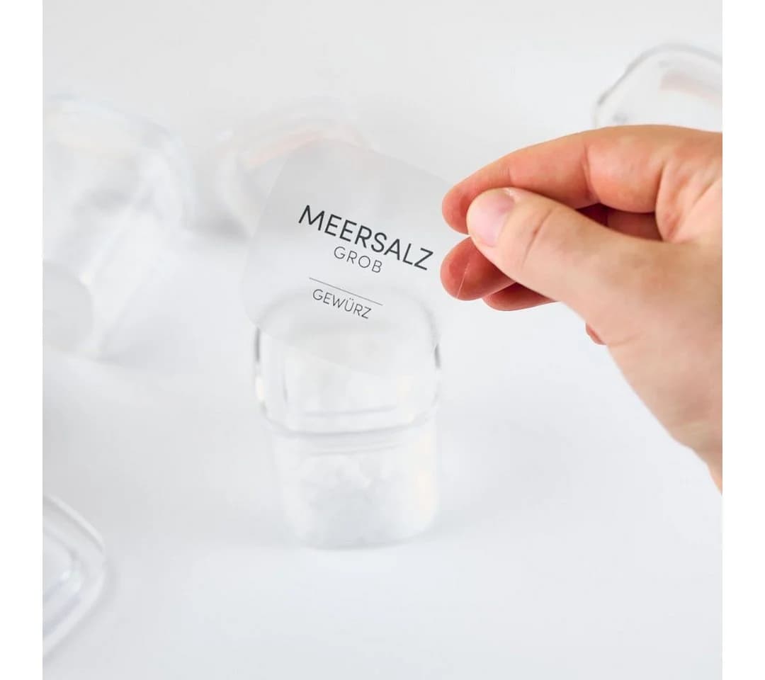 Lieblingsglas Gewürzglas-Set 20-tlg. Eckig Glas Weiß - Bild 5