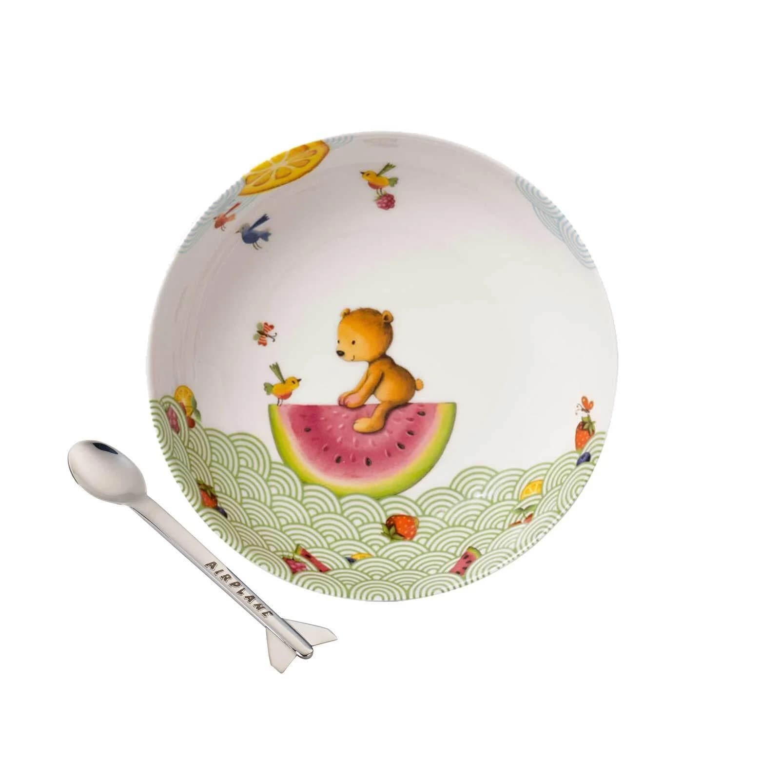Villeroy & Boch Kindergeschirr-Set "Hungry as a Bear" 2-teilig Bunt