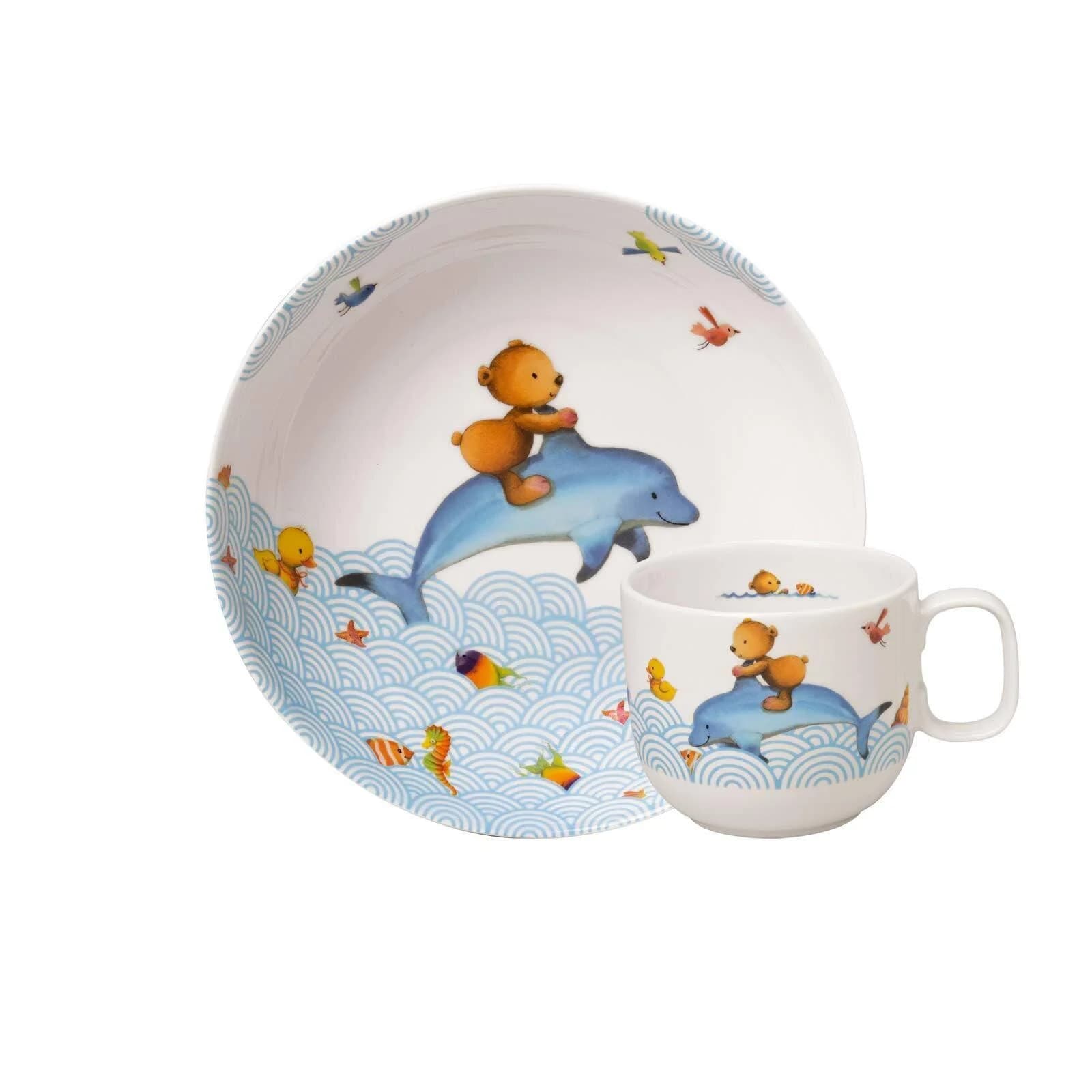 Villeroy & Boch Kindergeschirr-Set Happy as a Bear 2-teilig Bunt
