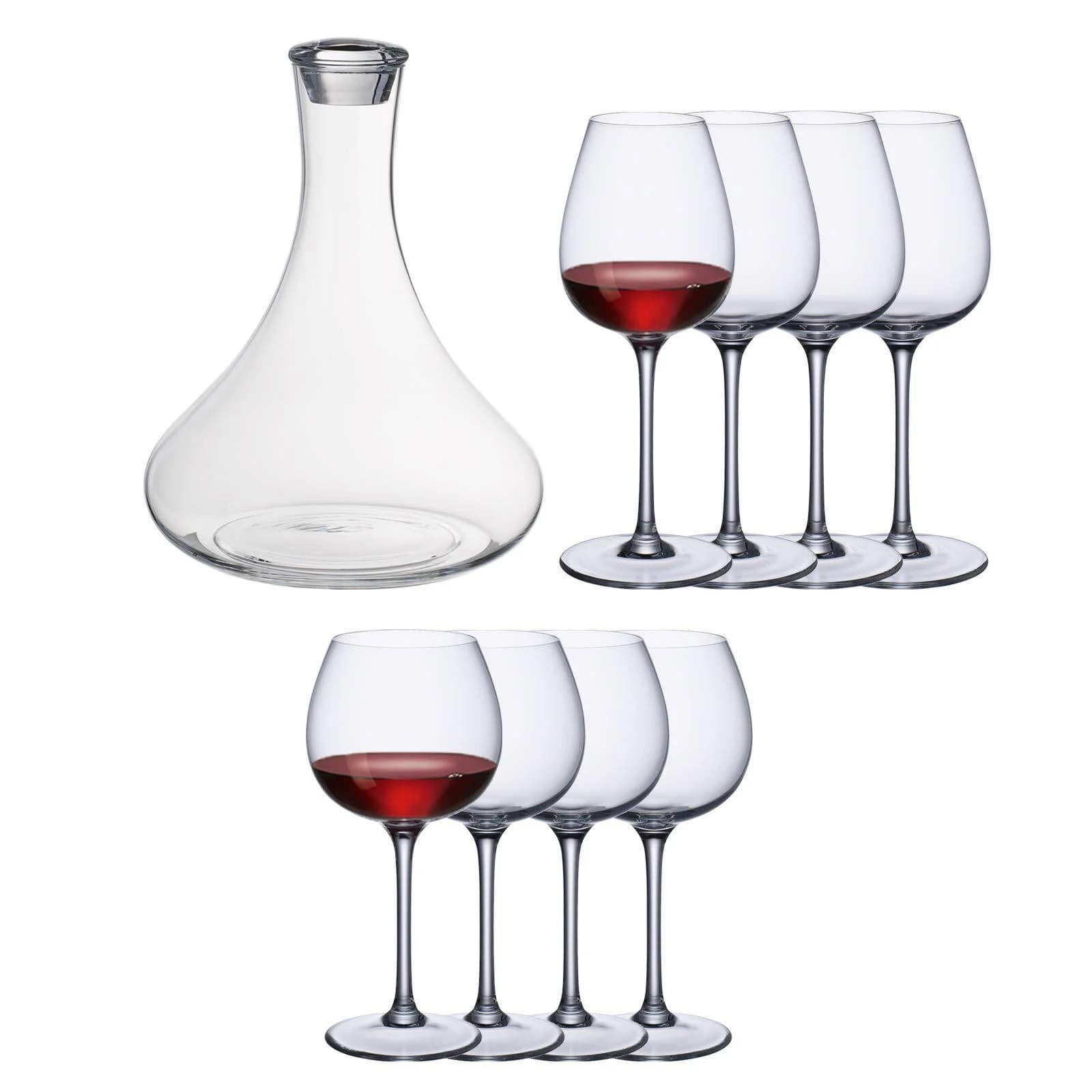 Villeroy & Boch PURISMO WINE 9er Set Rotweingläser + Karaffe transparent