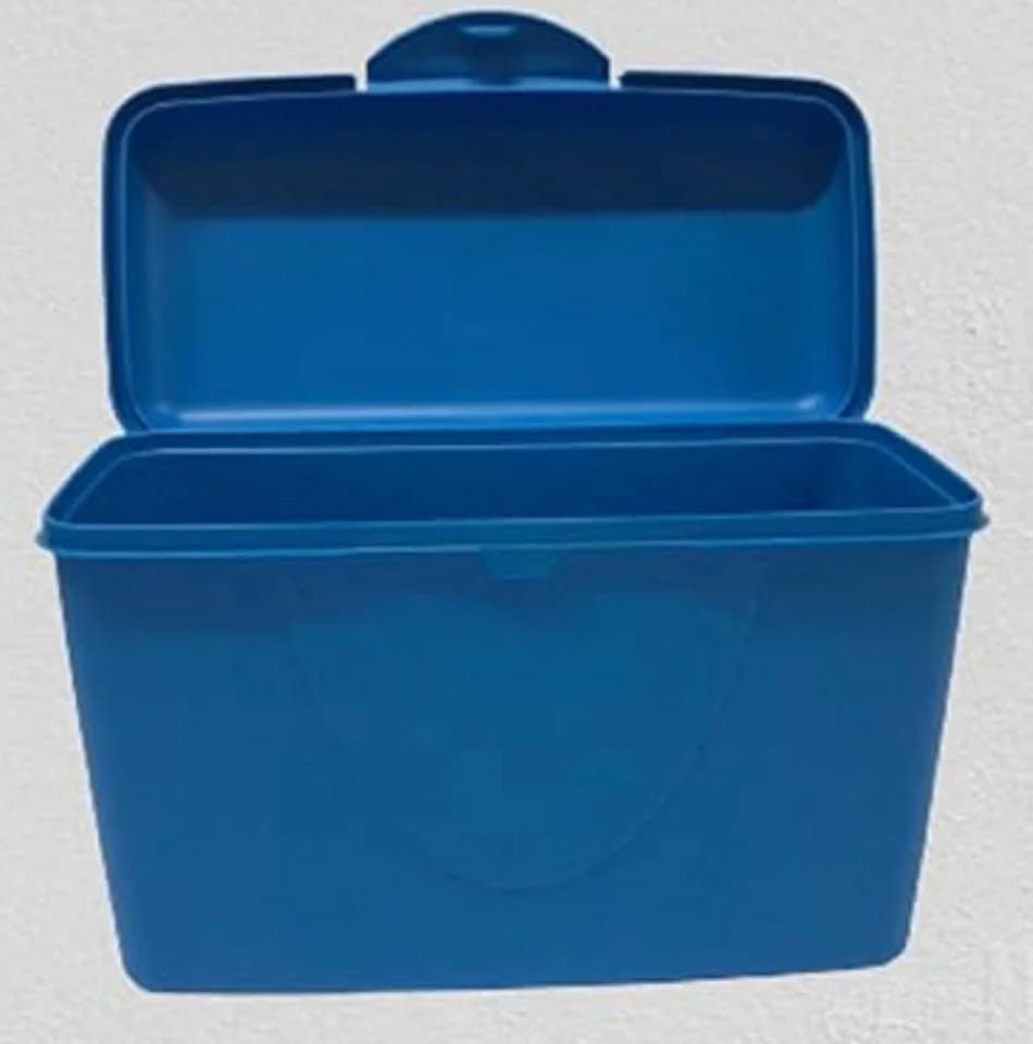 Lomatek Vorratsdose Knäckebrotbox mit Klickverschluss Blau BPA-frei - Bild 3