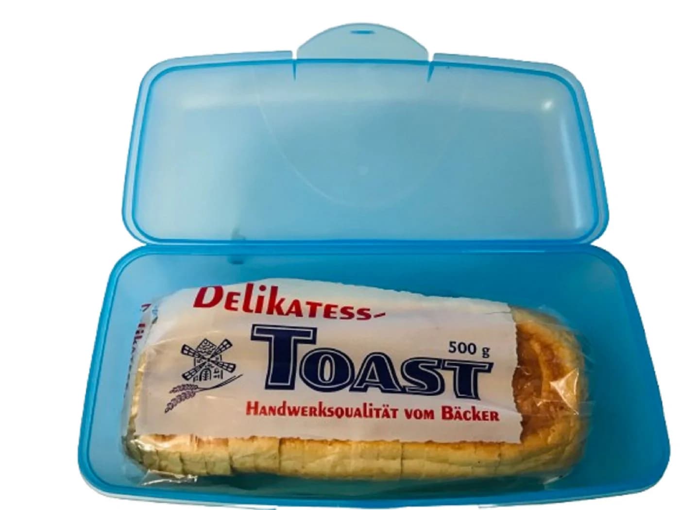 Lomatek Toastbrotbox Vorratsdose BPA-frei Kunststoff blau - Bild 2