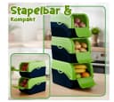 Lomatek Aufbewahrungsbox 5L Stapelbar mit Lüftung Anthrazit/Grün Bild 5