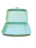 Lomatek Lunchbox flache Vesperdose 0,5l Klickverschluss Braun/Grün Bild 3
