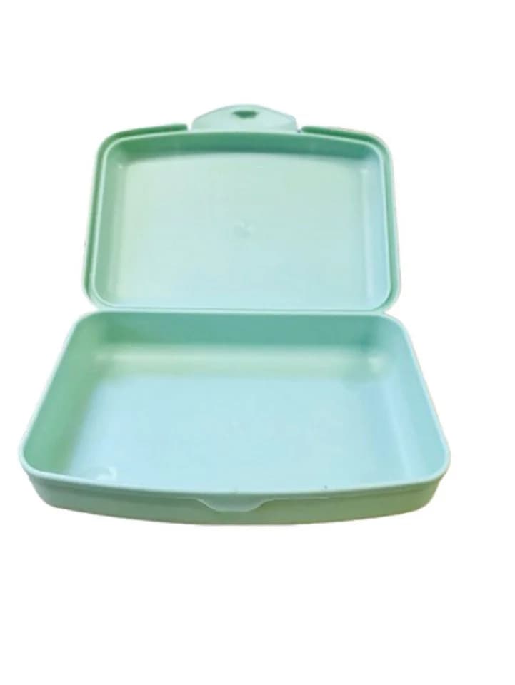 Lomatek Lunchbox flache Vesperdose 0,5l Klickverschluss Braun/Grün - Bild 3