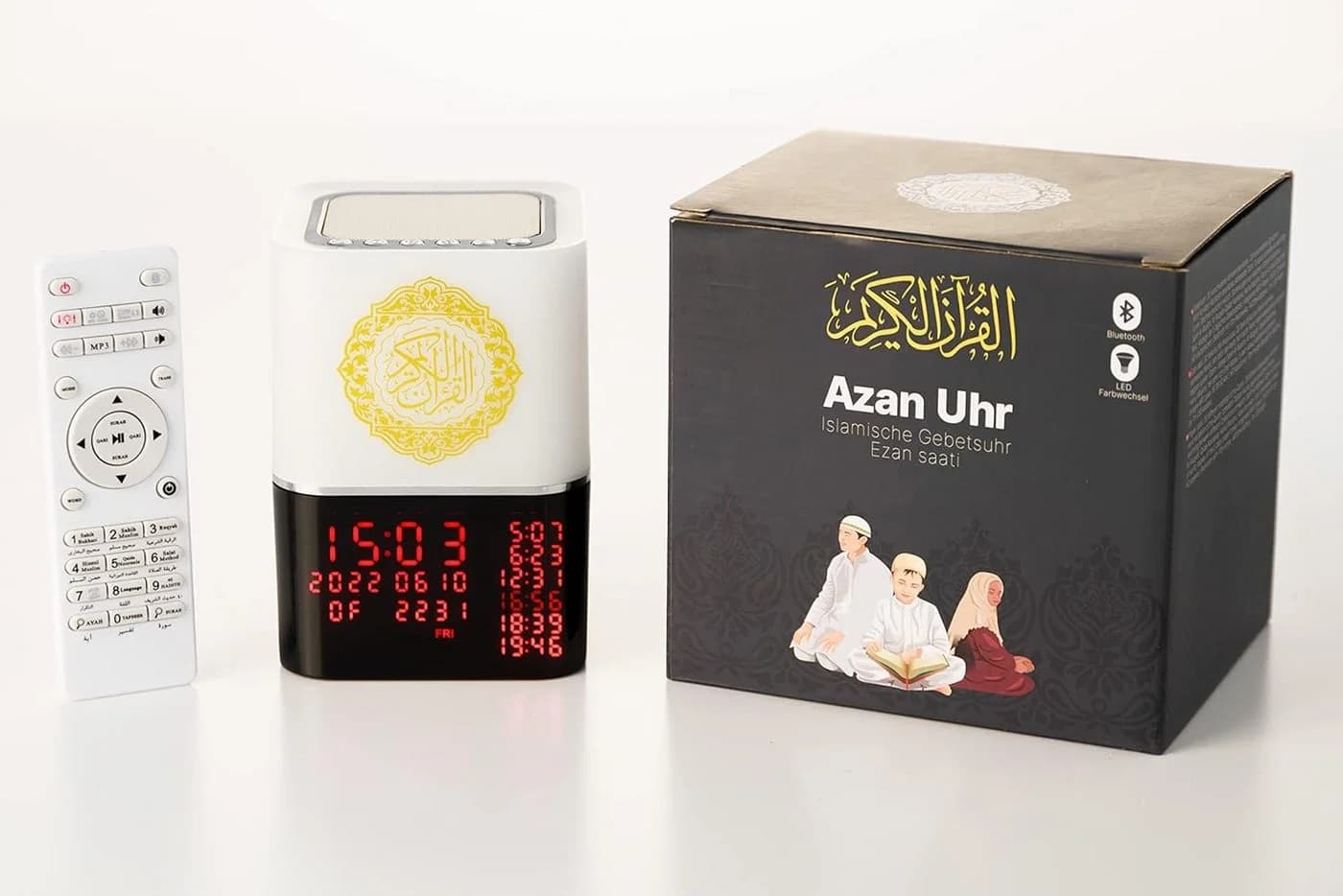 hausleben Tischuhr Kaaba Azan HD-Qualität Koranübersetzung - Bild 4