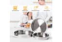 hausleben Backform 3-teiliges Edelstahl Backformen Set Silber Bild 5