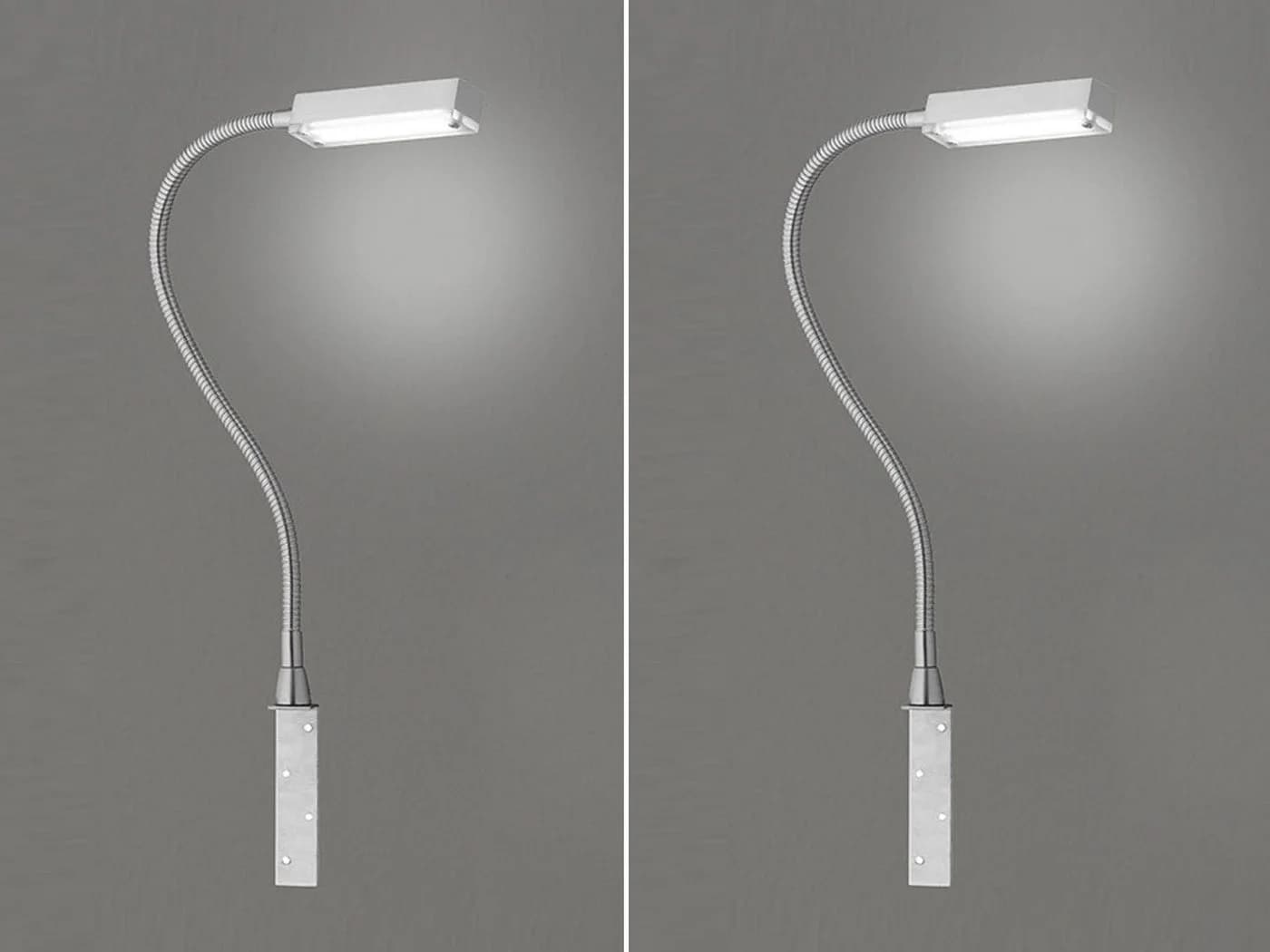 FISCHER & HONSEL LED Leselampe, LED fest integriert, Warmweiß, 2er SET Bett-Leuchten für Kopfende Couch, Schwanenhals-Lampen dimmbar - Bild 3