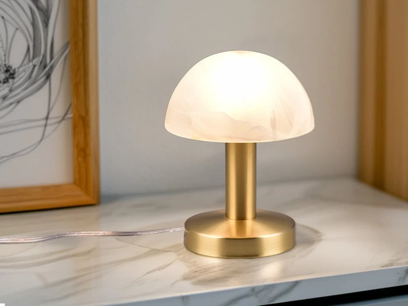 TRIO Leuchten LED Nachttischlampe Touch Dimmbar Warmweiß