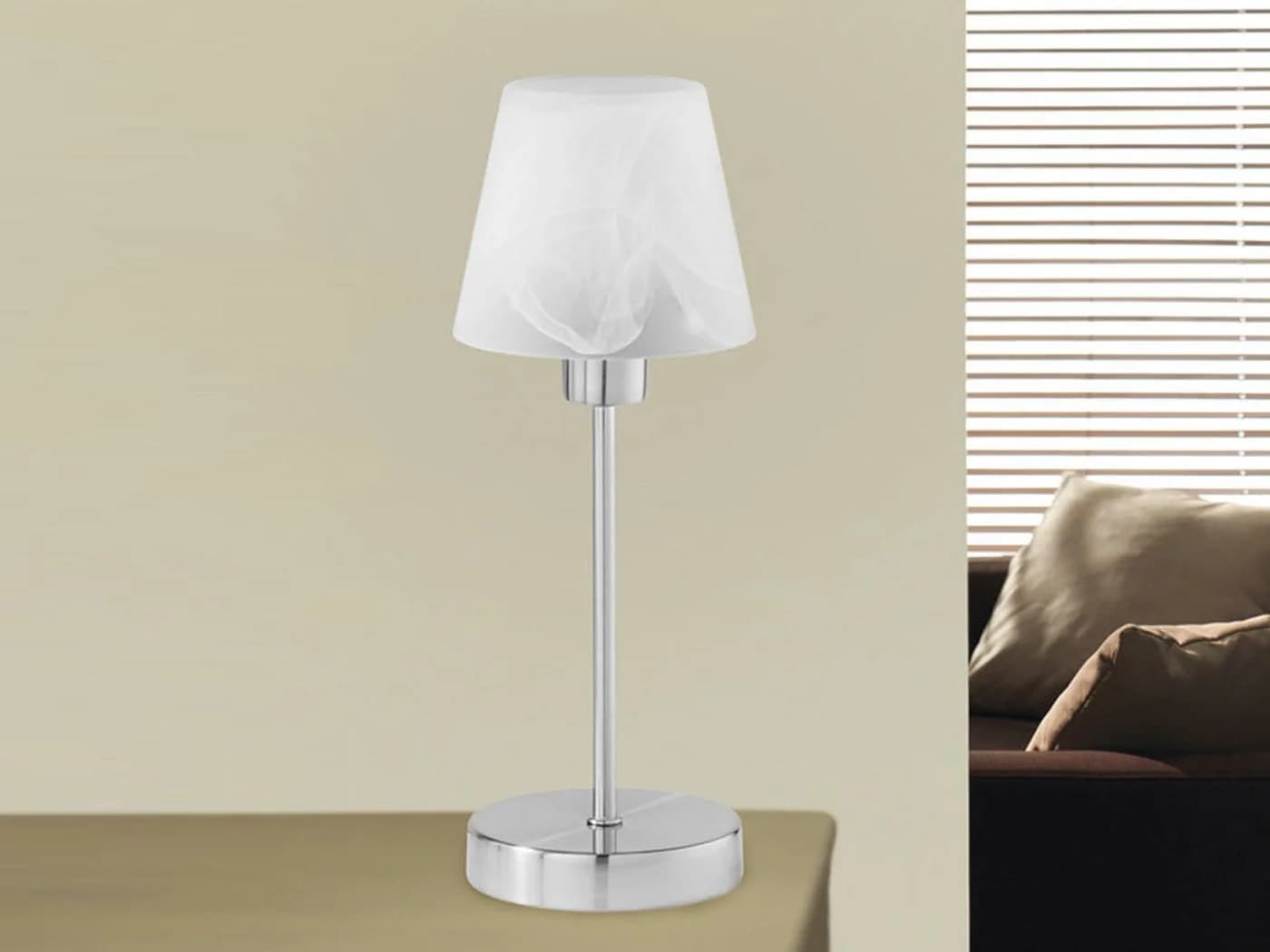 TRIO Leuchten LED Nachttischlampe Warmweiß Touch Dimmbar Bauhaus Fensterlampe - Bild 5