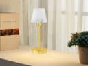 TRIO Leuchten LED Nachttischlampe Touch-Dimmer Gold/Weiß Bild 1
