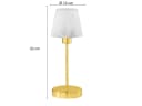 TRIO Leuchten LED Nachttischlampe Touch-Dimmer Gold/Weiß Bild 4