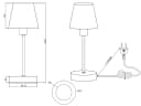 TRIO Leuchten LED Nachttischlampe Touch-Dimmer Gold/Weiß Bild 5