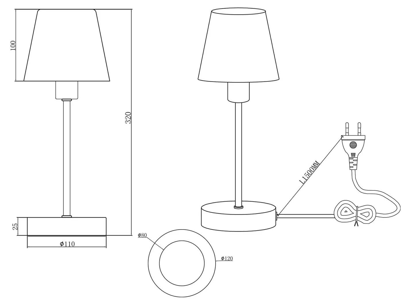 TRIO Leuchten LED Nachttischlampe Touch-Dimmer Gold/Weiß - Bild 5