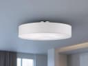 Trio Leuchten LED Deckenleuchte Warmweiß Stoff Lampenschirm Weiß Bild 1