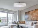 Trio Leuchten LED Deckenleuchte Warmweiß Stoff Lampenschirm Weiß Bild 5