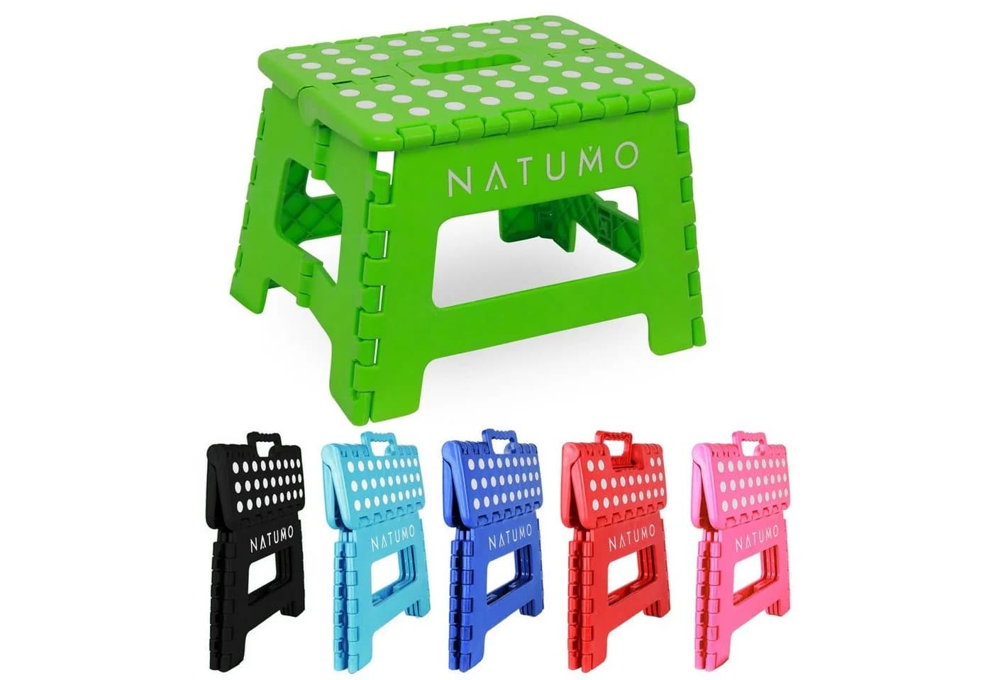 natumo Tritthocker Klapphocker Grün Antirutsch 150kg Traglast - Bild 2