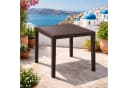 Mojawo Gartentisch Rattan-Optik Mokka Bild 1
