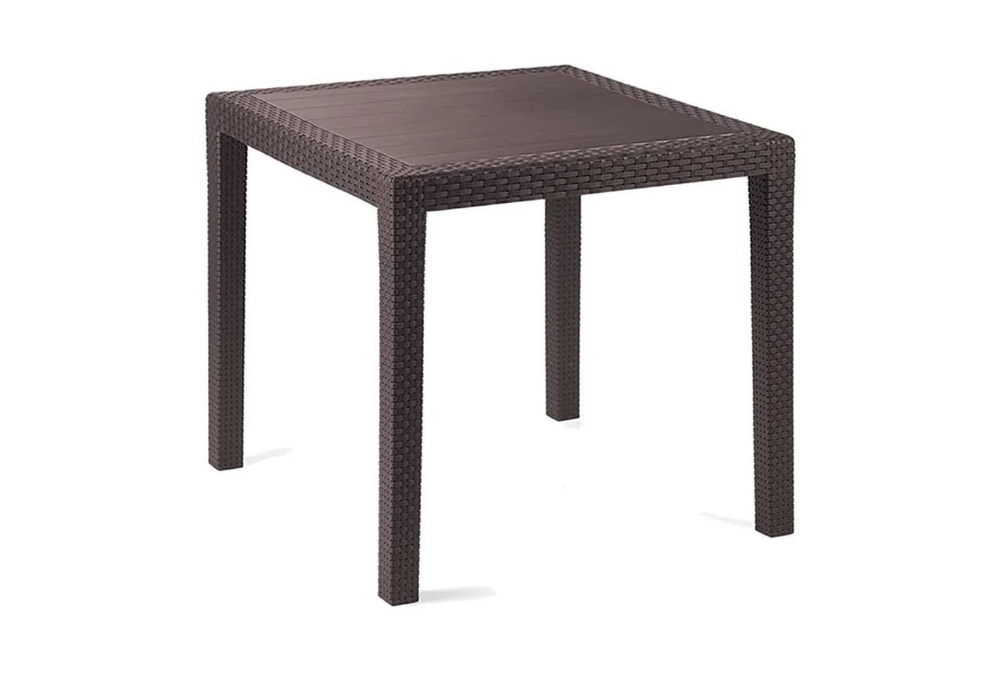 Mojawo Gartentisch Rattan-Optik Mokka - Bild 2