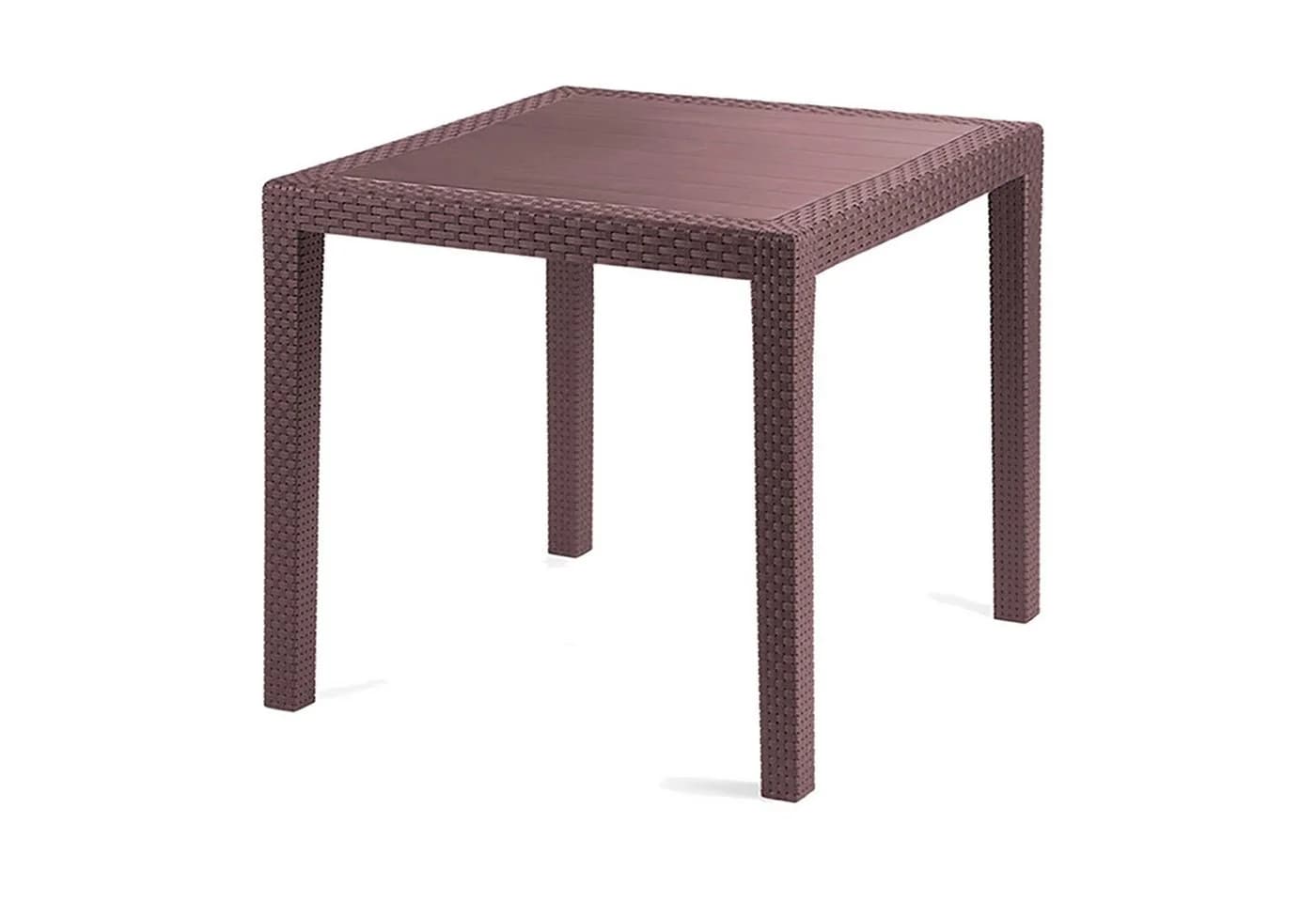 Mojawo Gartentisch Rattan-Optik Mokka - Bild 4