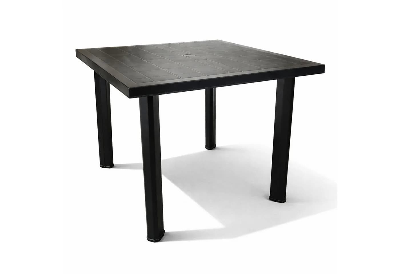 Mojawo Gartentisch Outdoor Tisch Anthrazit Kunststoff - Bild 2