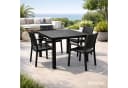 Mojawo Gartentisch Outdoor Tisch Anthrazit Kunststoff Bild 3