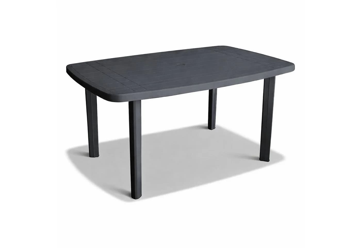 Mojawo Gartentisch Anthrazit Kunststoff Modern - Bild 2