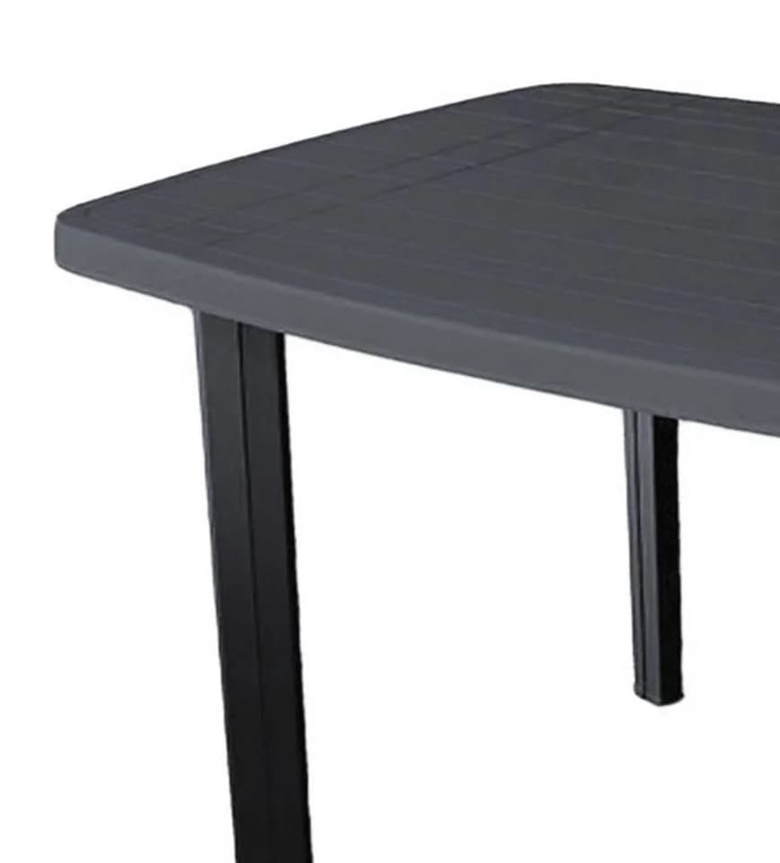 Mojawo Gartentisch Anthrazit Kunststoff Modern - Bild 3