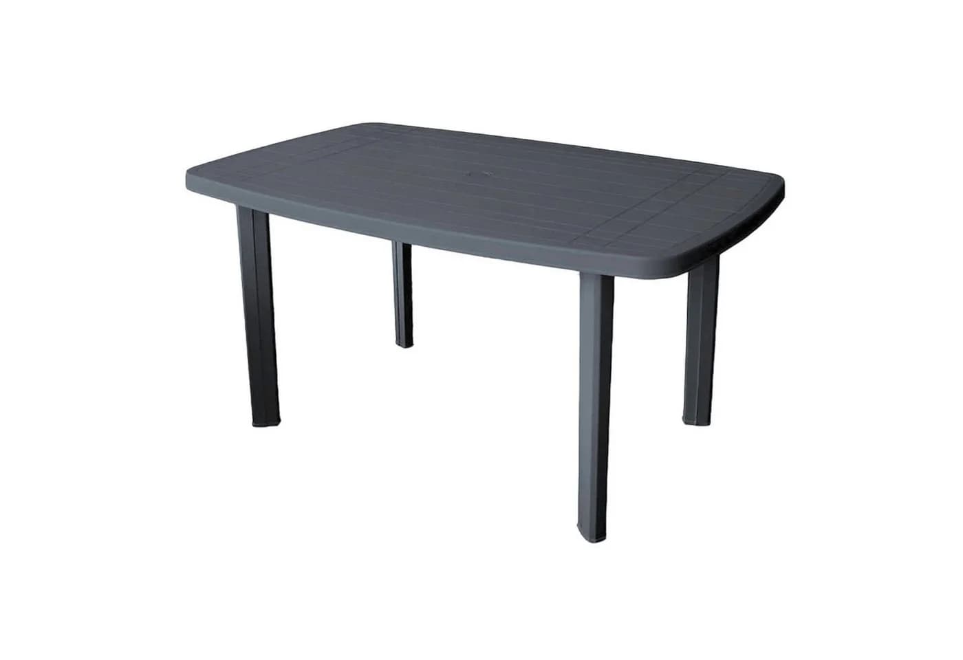 Mojawo Gartentisch Anthrazit Kunststoff Modern - Bild 4