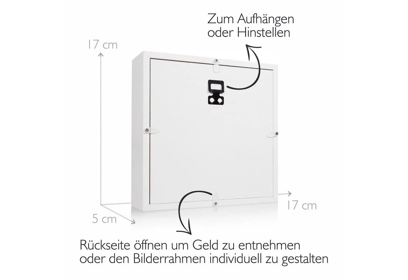 GLÜCKSWOLKE Spardose mit 6 Motiven zur Auswahl, DIY-Gestaltung, Videoanleitungen - Bild 3