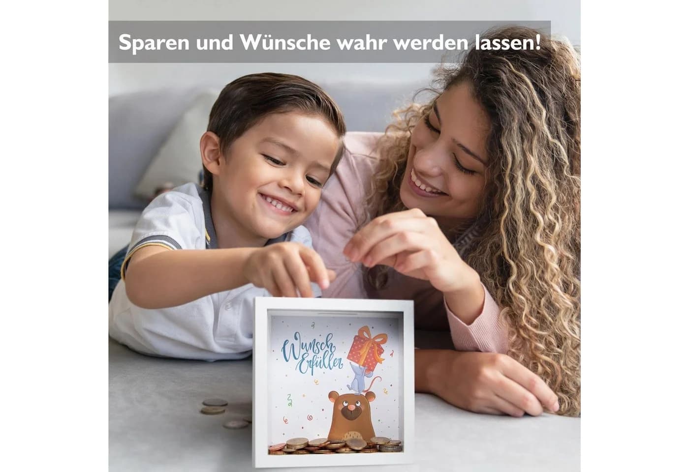 GLÜCKSWOLKE Spardose mit 6 Motiven zur Auswahl, DIY-Gestaltung, Videoanleitungen - Bild 5