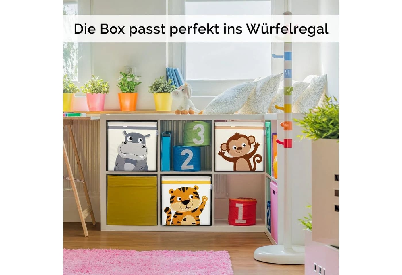 GLÜCKSWOLKE Aufbewahrungsbox Kinder - 15 Motive Spielzeugkiste mit Deckel - Bild 3