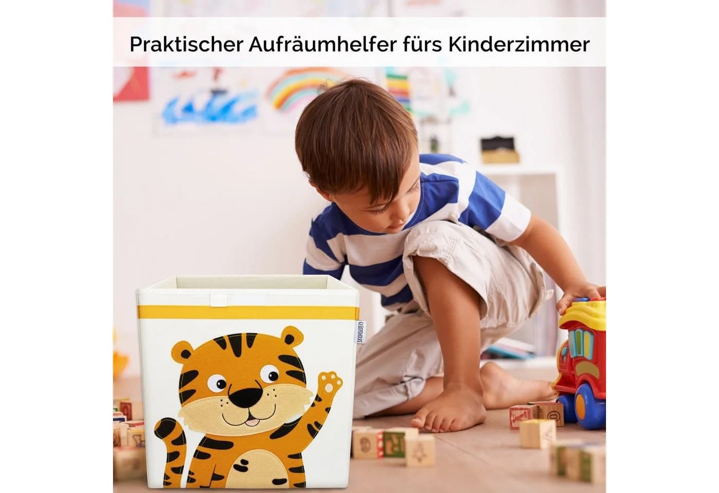 GLÜCKSWOLKE Aufbewahrungsbox Kinder - 15 Motive Spielzeugkiste mit Deckel - Bild 5