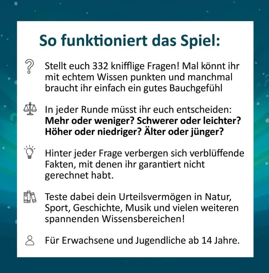GLÜCKSWOLKE Wissen oder Wahnsinn Quizspiel Ab 2 Personen