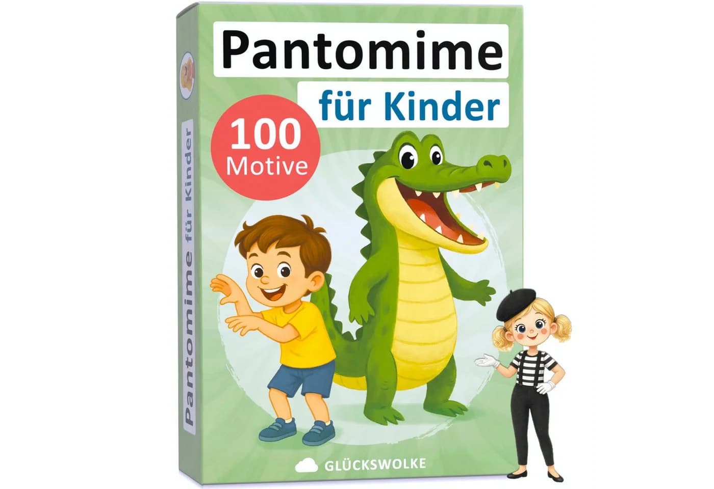 GLÜCKSWOLKE Spiel Pantomime für Kinder - 100 Spielkarten - Bild 2