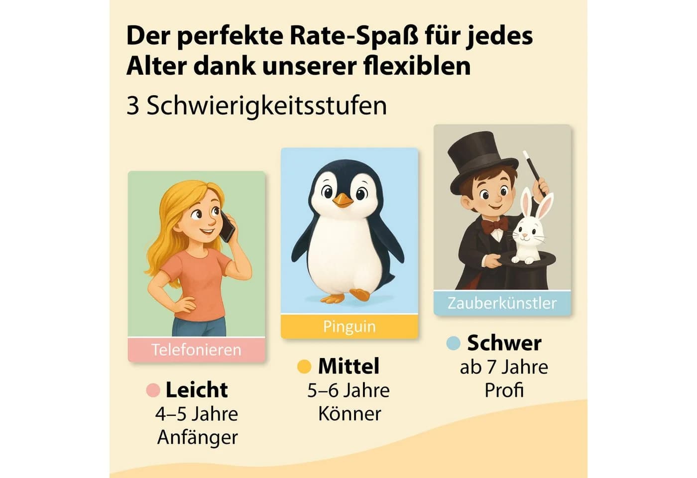 GLÜCKSWOLKE Spiel Pantomime für Kinder - 100 Spielkarten - Bild 4