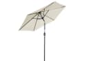 Angel Living Sonnenschirm Rund Cremefarbe UV-Schutz 50+ Neigefunktion Bild 2