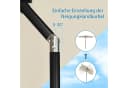 Angel Living Sonnenschirm Ø 300 cm UV-Schutz 50+ Cremefarbe Bild 3