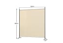 Angel Living Senkrechtmarkise Raumteiler Paravent Sichtschutz Beige/Grau/Weiß Bild 1