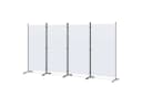 Angel Living Paravent 4-teilig Sichtschutz Beige Grau Weiß Bild 2