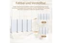 Angel Living Paravent 4-teilig Sichtschutz Beige Grau Weiß Bild 5