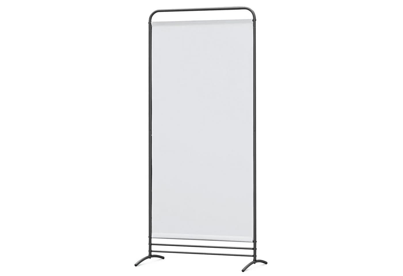 Angel Living Klappbarer Paravent Sichtschutzwand Weiß/Beige - Bild 2