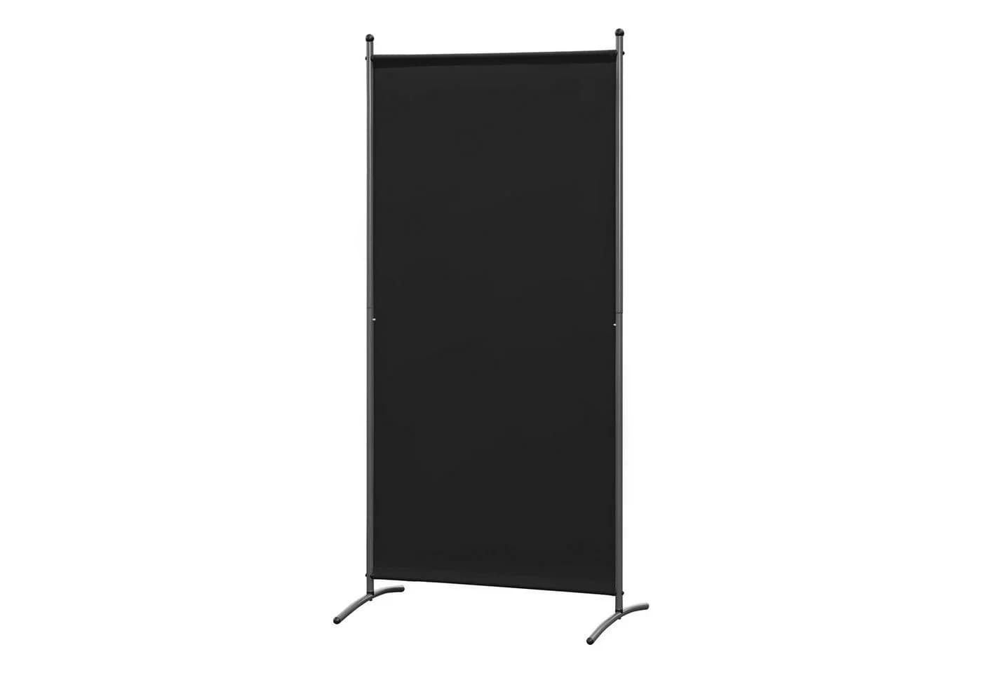 Angel Living Paravent Raumteiler-Paravent 81x180 cm Sichtschutz Stahl Polyester Schwarz - Bild 2