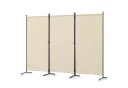 Angel Living 3-teiliger Paravent Raumteiler Sichtschutz Stahl Polyester Bild 2