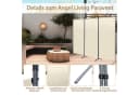 Angel Living 3-teiliger Paravent Raumteiler Sichtschutz Stahl Polyester Bild 5
